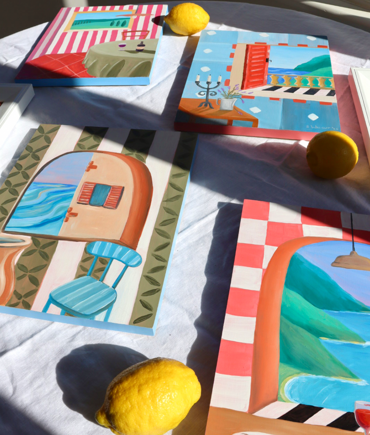 Oil Painting Series 'Italy Through a Window'