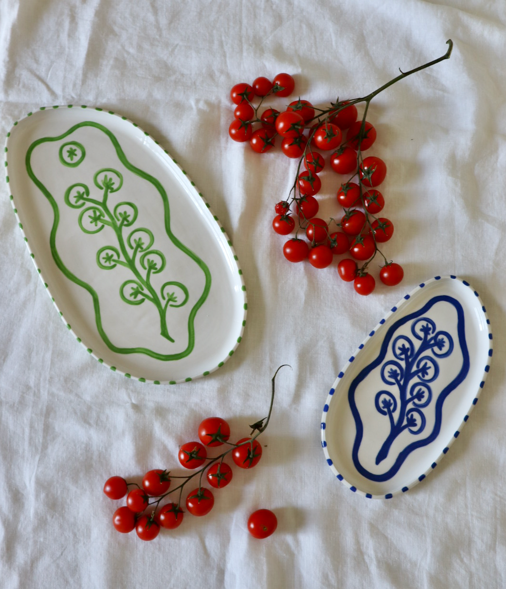 Cherry Tomato Platters (Set of 2)