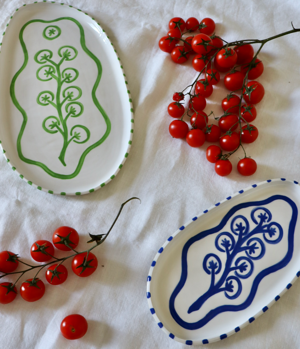 Cherry Tomato Platters (Set of 2)