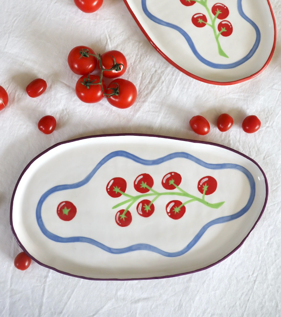 Tomato Vine Platter (Purple)