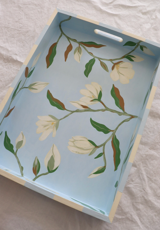 White Magnolia Tray (Extra Large)