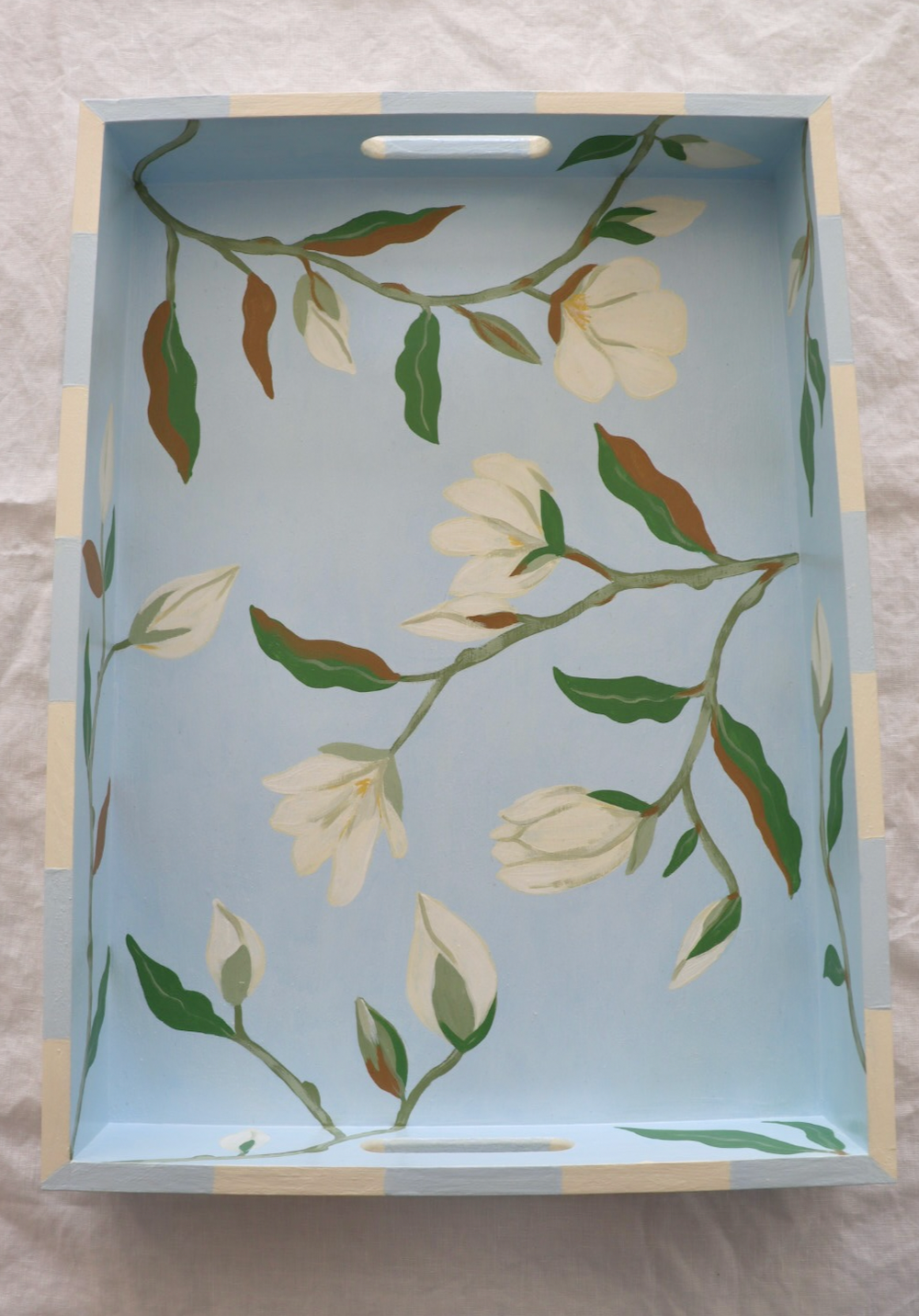 White Magnolia Tray (Extra Large)