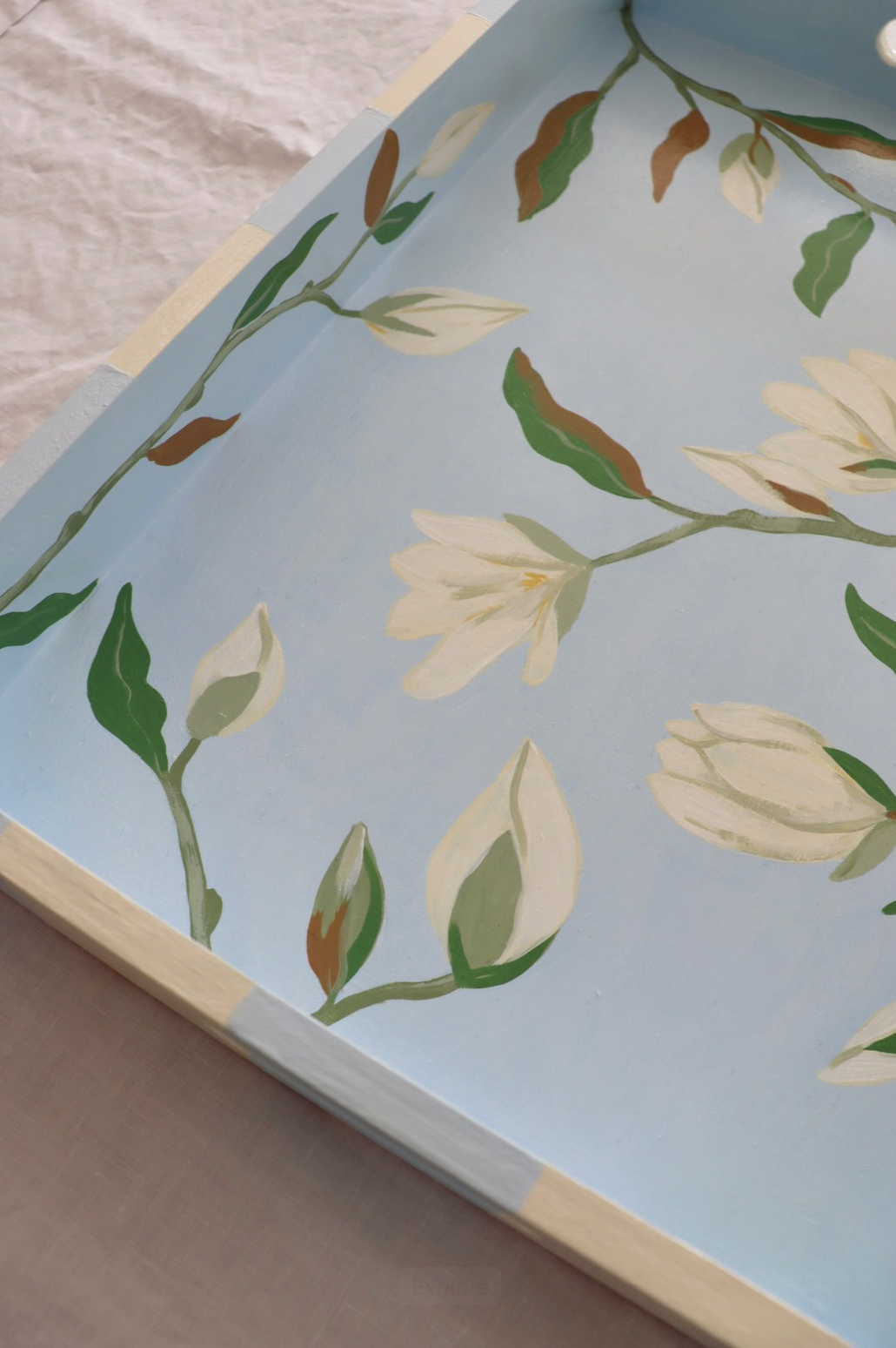 White Magnolia Tray (Extra Large)