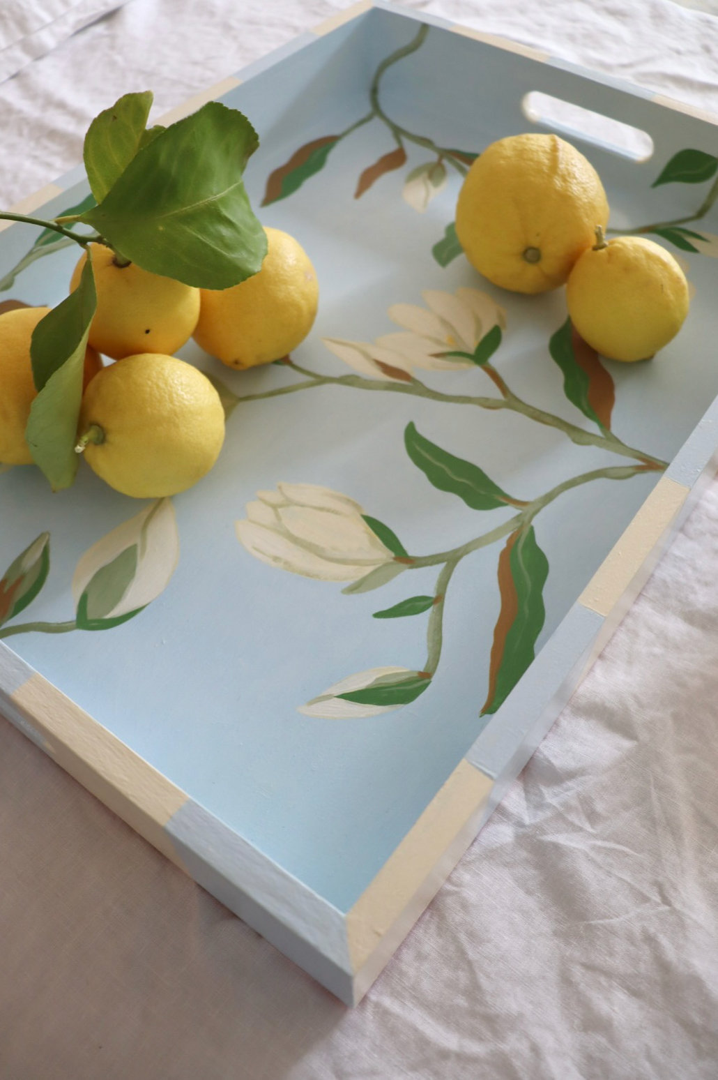 White Magnolia Tray (Extra Large)