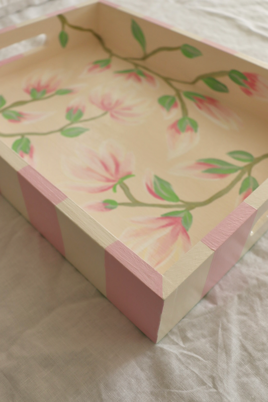 Pink Magnolia Tray (Large)