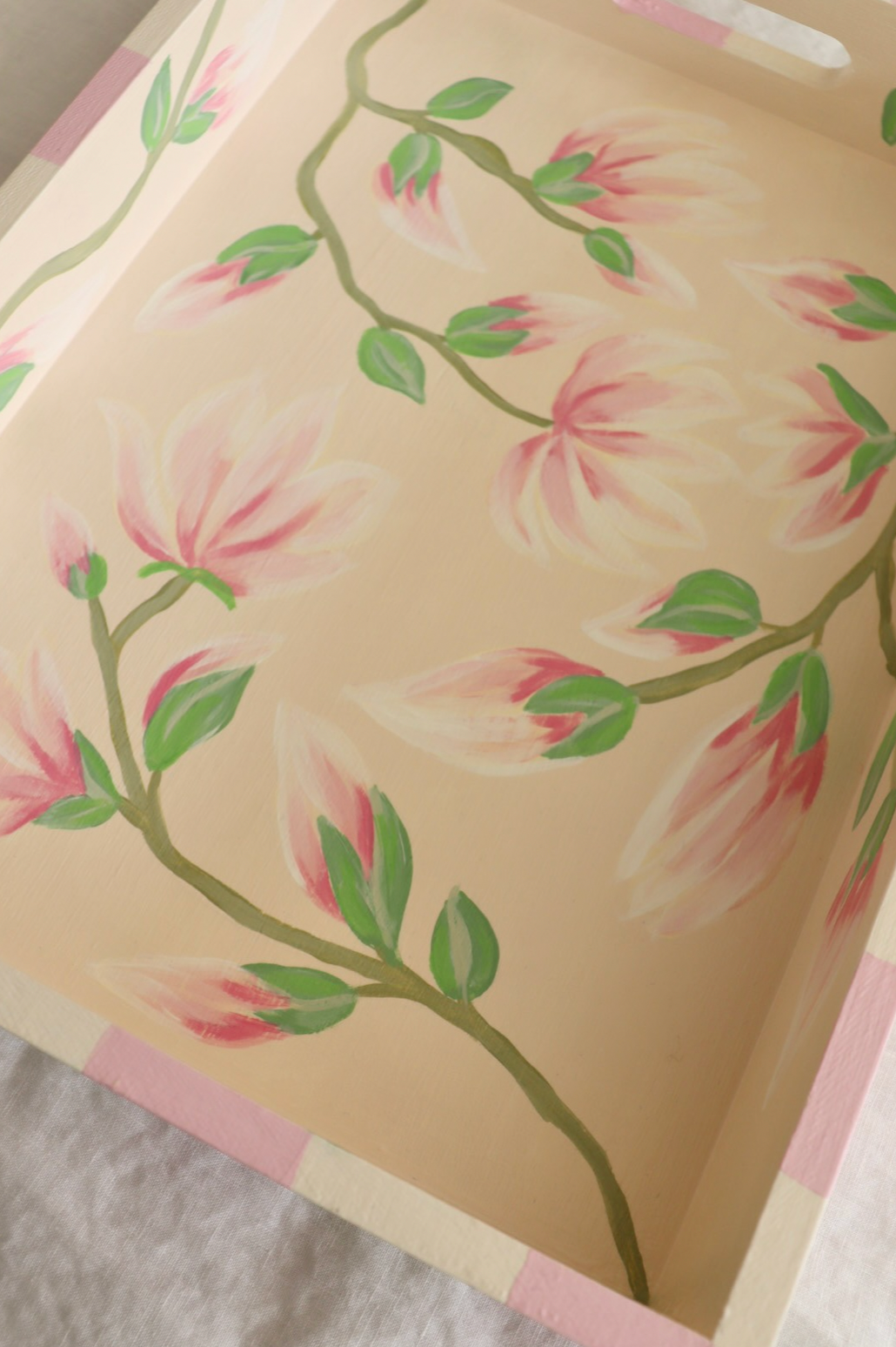 Pink Magnolia Tray (Large)