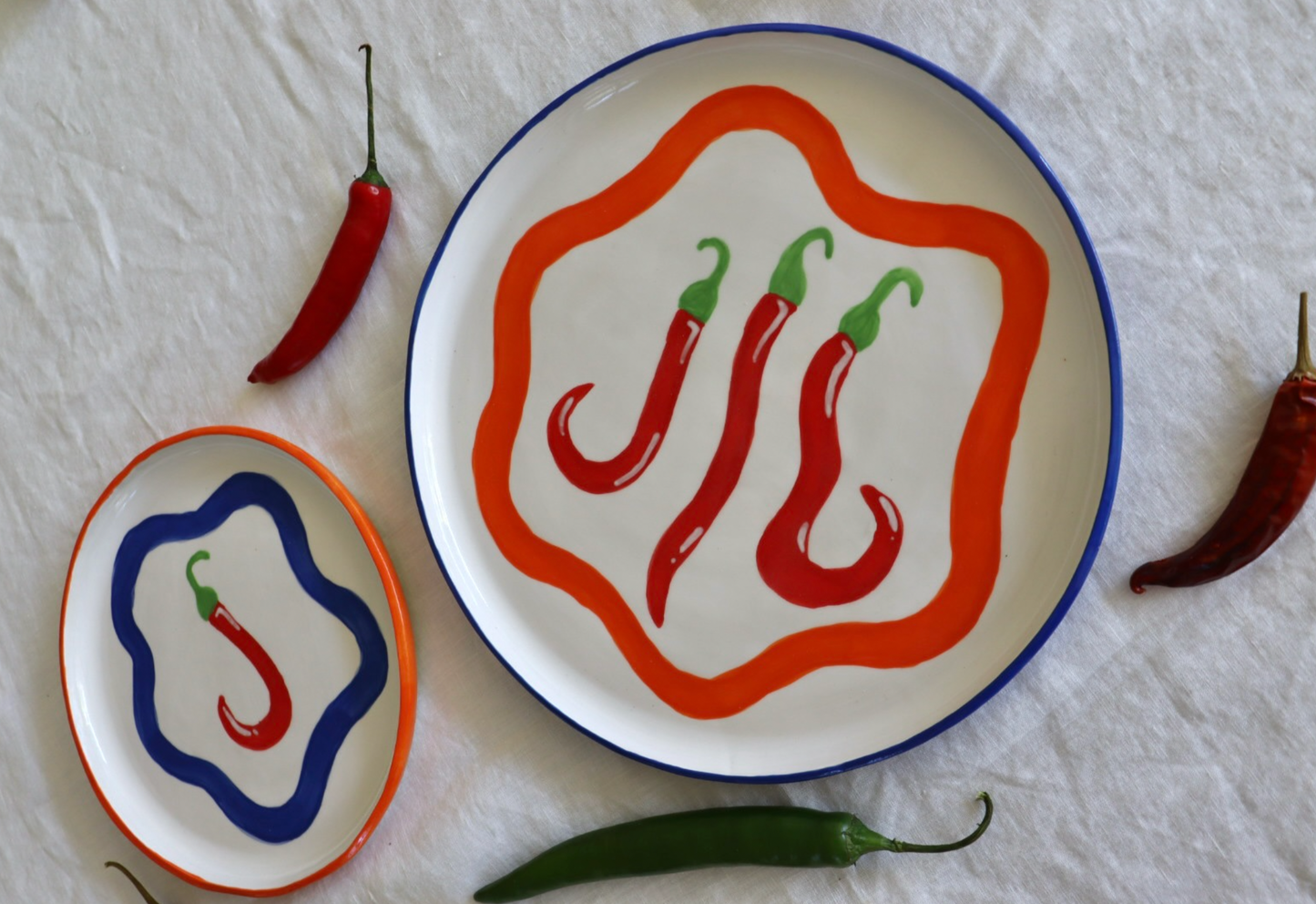 Chilli Plates (Set of 2)