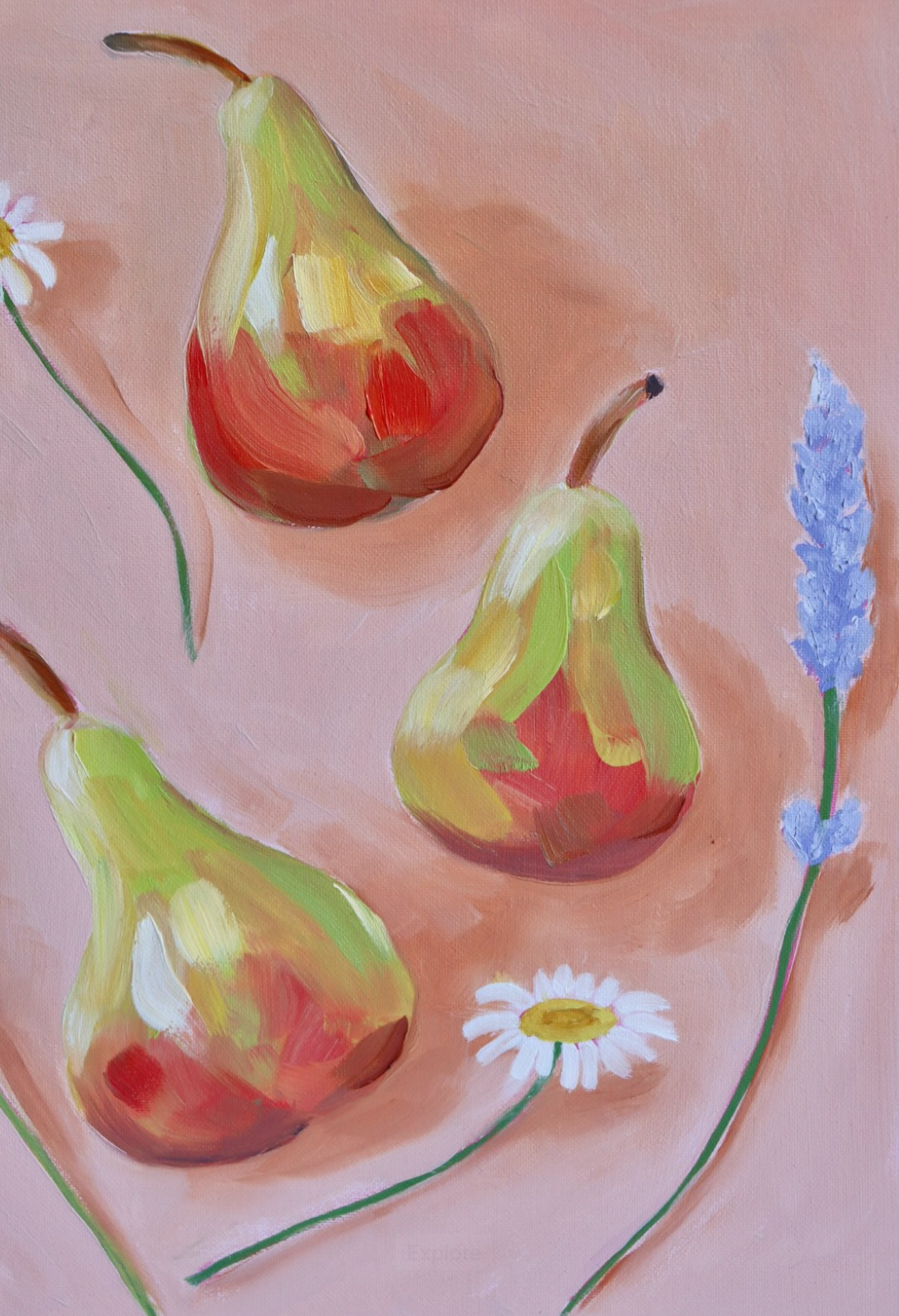 Pears & Flowers