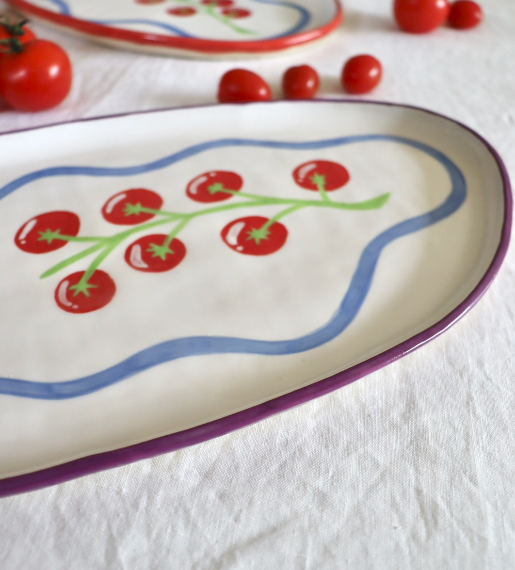 Tomato Vine Platter (Purple)