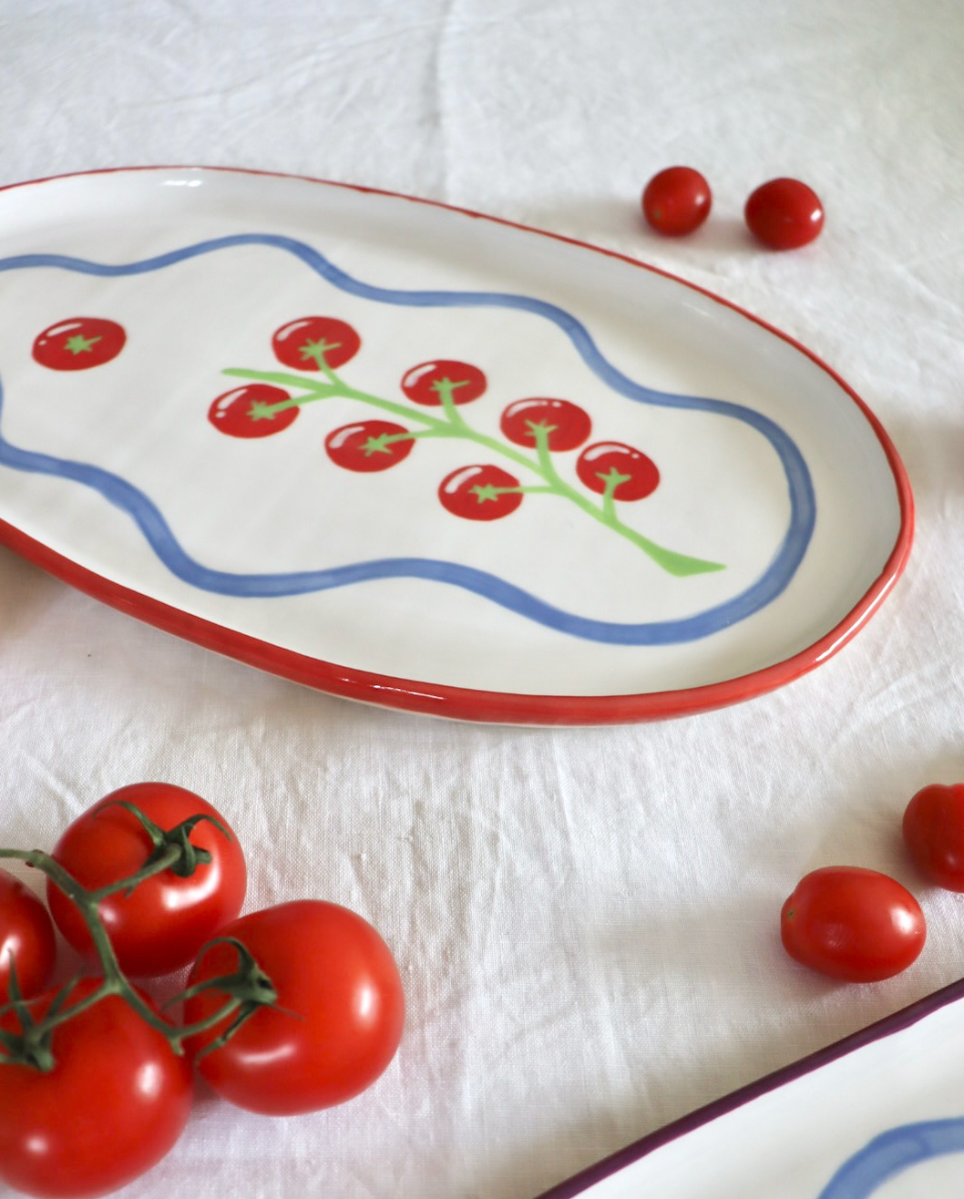 Tomato Vine Platter (Red)