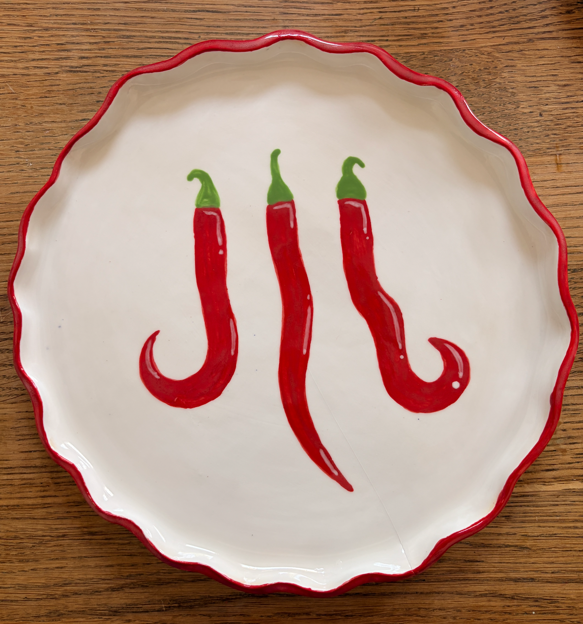 Chilli Plate (Wavy)